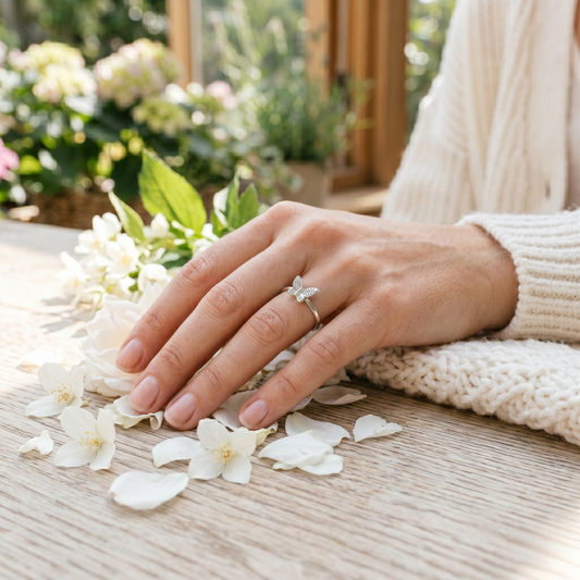 Crystal Butterfly - Ring